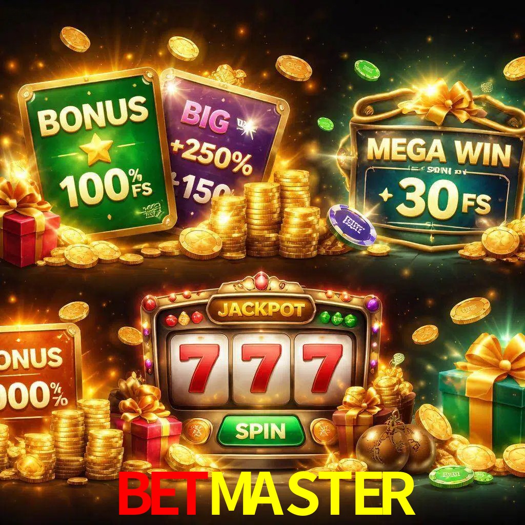 Tipos de bonos BETMASTER incluyendo recompensas de bienvenida y promociones continuas