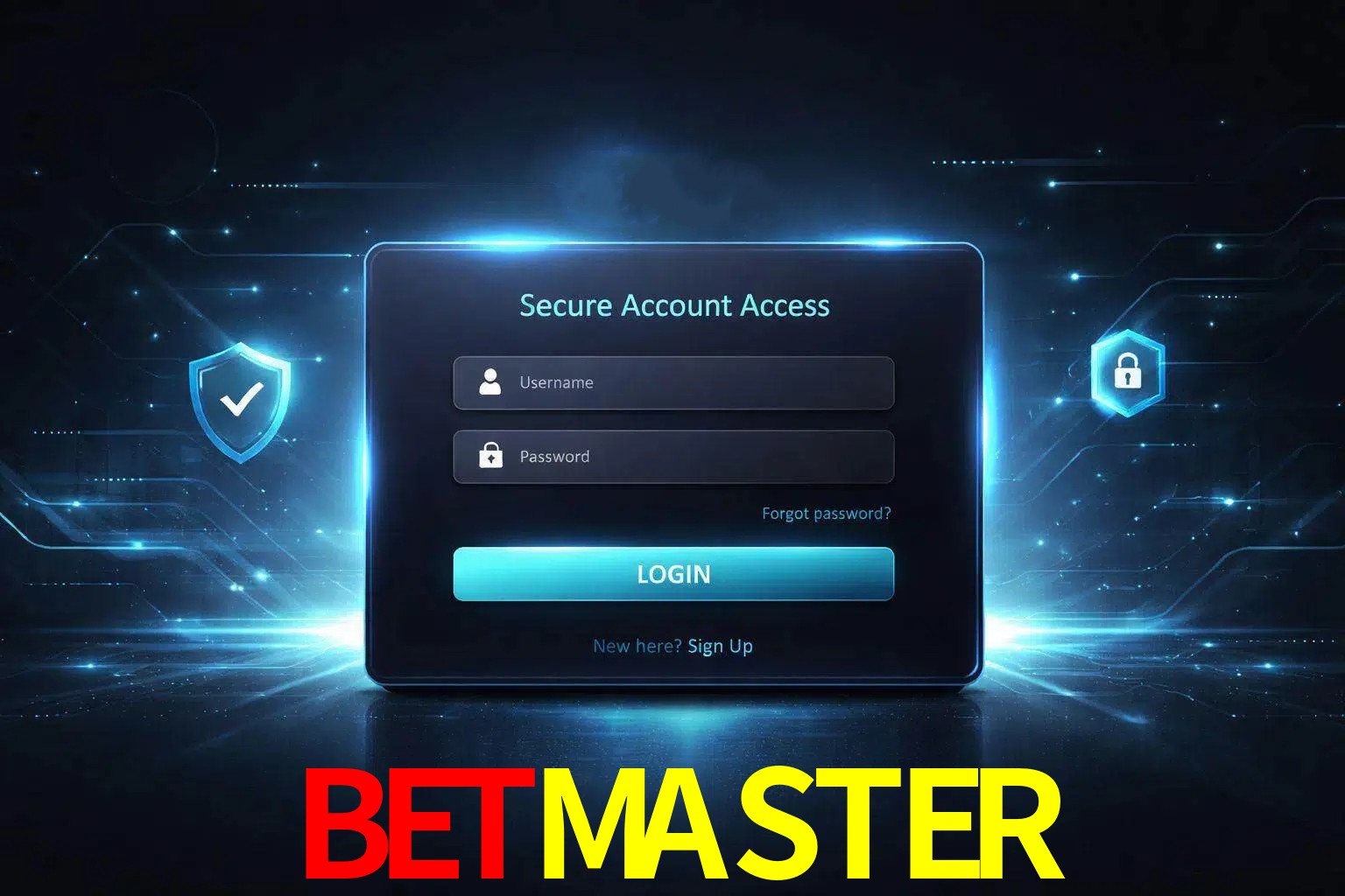 Pantalla de inicio de sesión de cuenta BETMASTER para usuarios en México